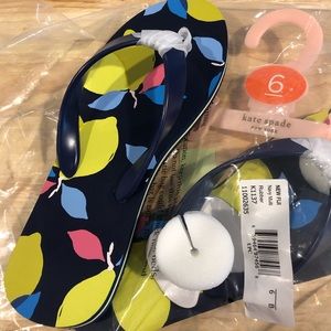 Kate spade lemon flip flop